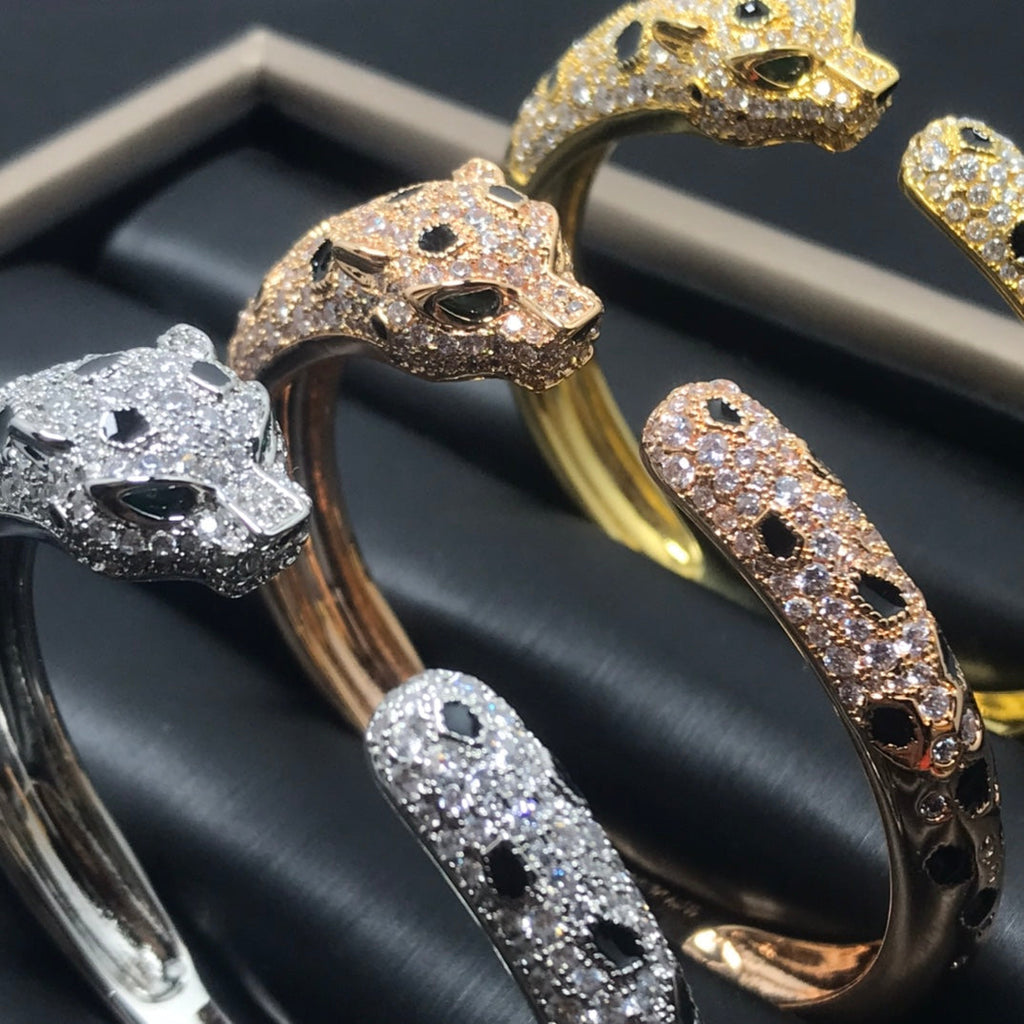 CARTIER PANTHERE BIG BRACELET DIAMONDS