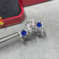 CARTIER PANTHERE DE CARTI BLUE DIAMOND EARRINGS