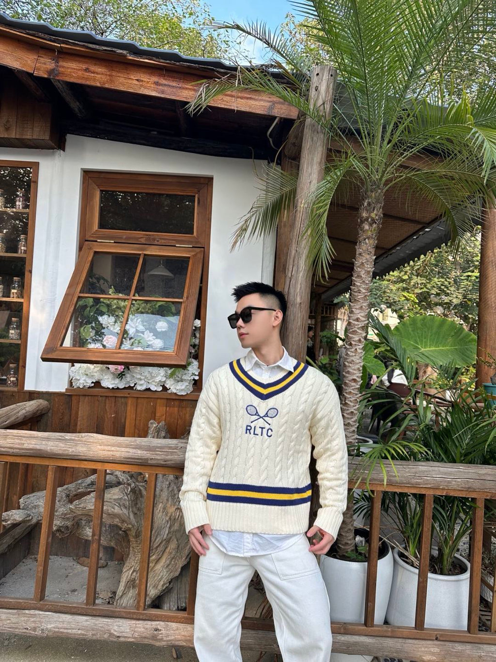 RALPH LAUREN 25S KNITTED TENNIS SWEATER 266