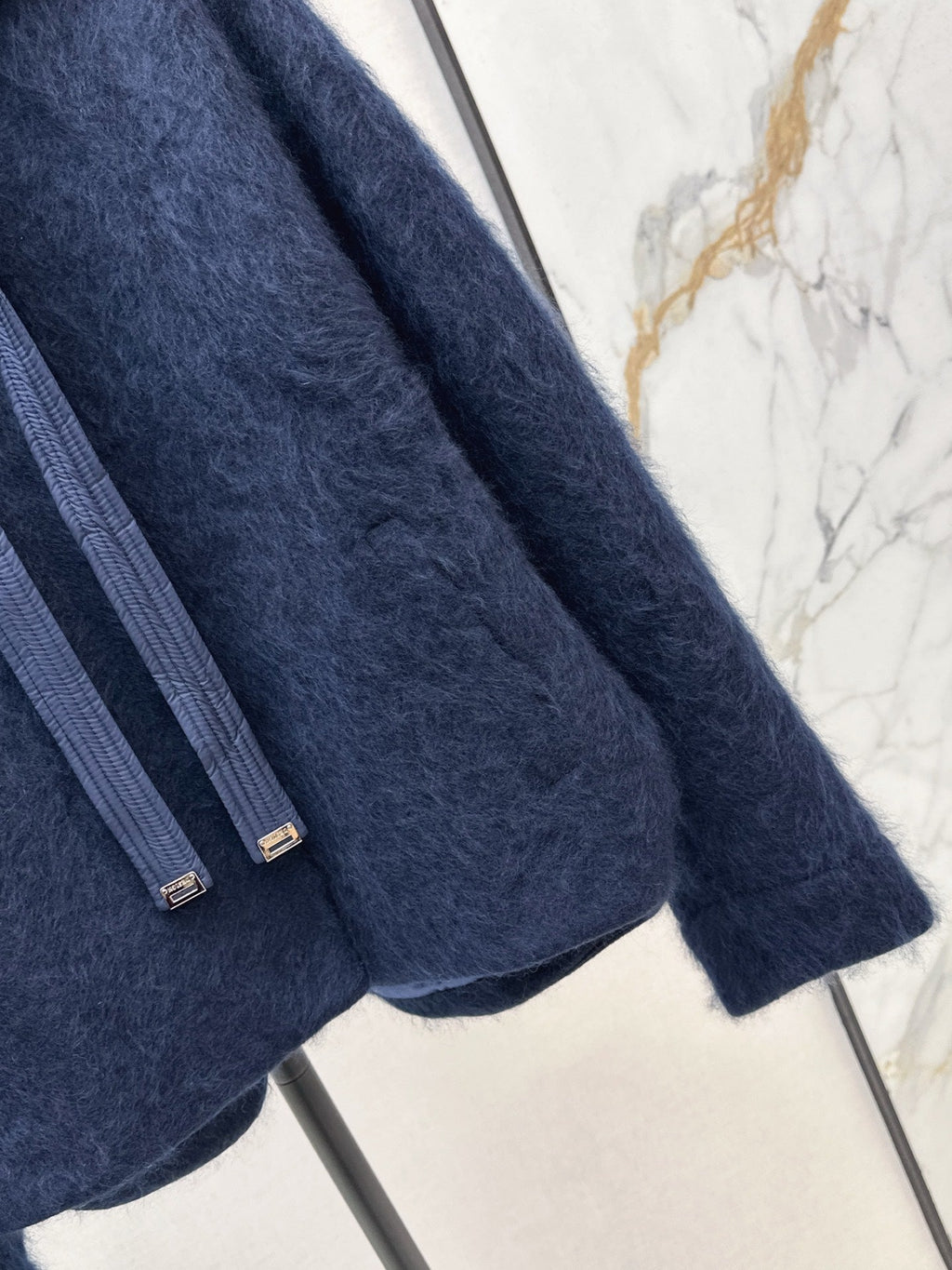 MAX MARA 25S HOODED KNIT JACKET 107